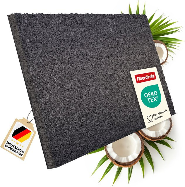 Floordirekt Kokos Fußmatte Grau, Höhe: 1,7 cm - Bild 1