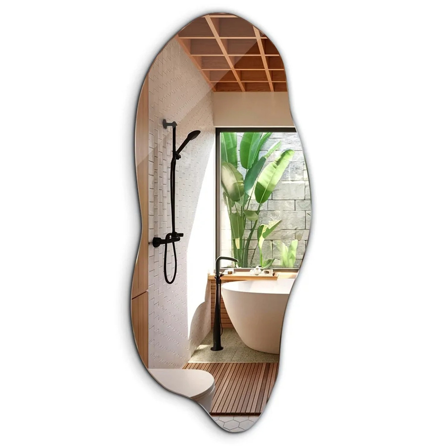 Tulup Wandspiegel Modern Design Rahmenlos B: 40 cm, H: 90 cm - Bild 2