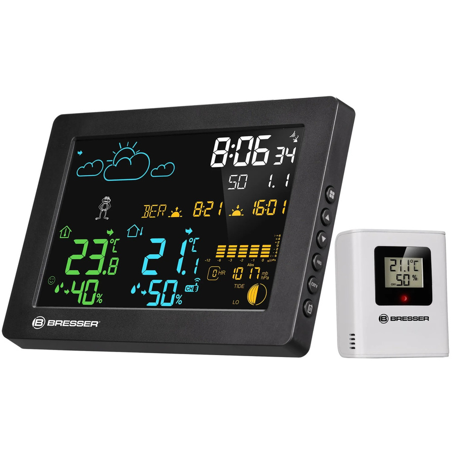Bresser Wetterstation MeteoTemp Baro HZ in Schwarz - Bild 2