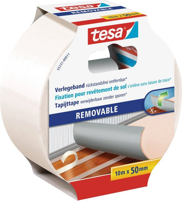 Tesa Verlegeband transparent, Breite: 5 cm, Länge: 10 m - Bild 1