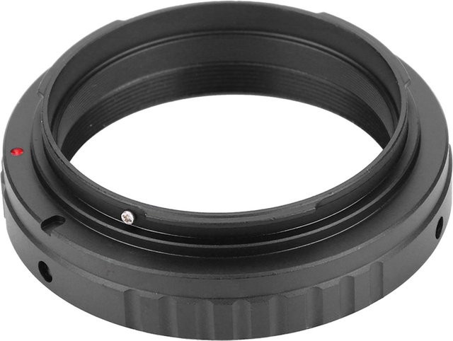 Andoer Adapter für M48 x 0,75 Teleskop-Okularobjektiv auf Canon DSLR-Kamera, Schwarz - Bild 1
