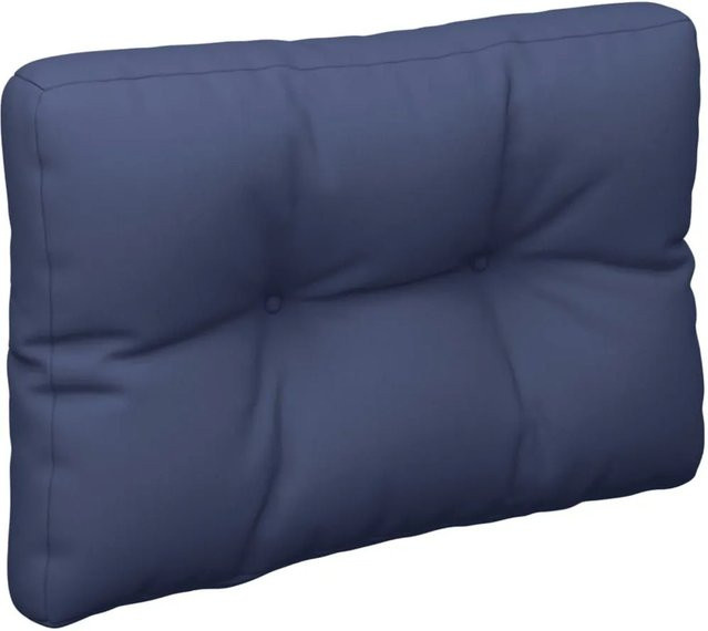 vidaXL Palettenkissen Marineblau aus Polyester, wasserabweisend und UV-beständig, B/T/H: 60 x 40 x 12 cm - Bild 1