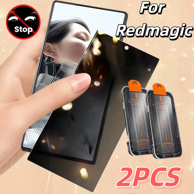 2 Stück ZTE Nubia RedMagic 8/8S/9/9S/10/10S/11 Pro Displayschutz aus gehärtetem Glas, transparent - Bild 1