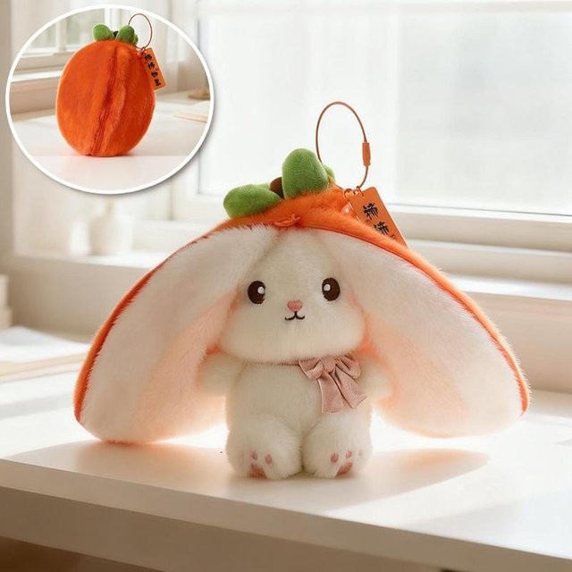 Yiran toy Frucht-Hase Plüschtier, Weiche Puppe, 13cm, ab 14 Jahre - Bild 1