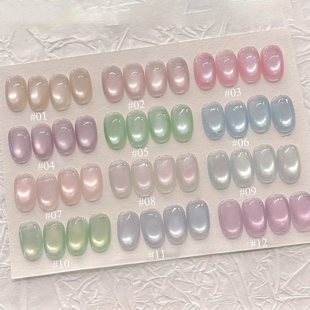 SHAKA Katzenauge Gel-Nagellack, Schimmernd, Transparent - Bild 1