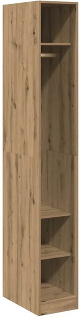 vidaXL Kleiderschrank Artisan-Eiche in Braun aus Holzwerkstoff mit Kleiderstange und Regalböden, B/T/H: 30 x 50 x 200 cm - Bild 1