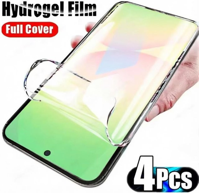 4er-Pack Hydrogel Displayschutzfolie für Motorola Moto G54 G84 G14 G04 G04s G34 G24 Power 4G G17 G67 G77 transparent - Bild 1