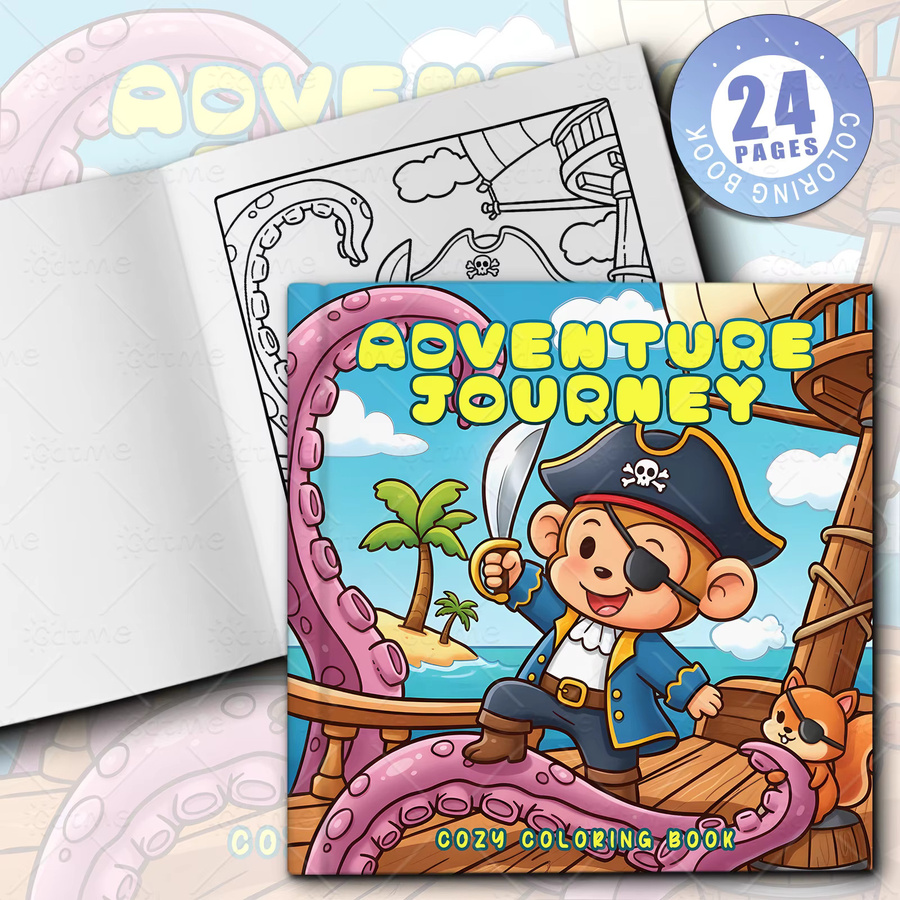 ADVENTURE JOURNEY Malbuch für Erwachsene mit einfachen Linienmustern zur Entspannung und DIY-Graffiti-Malerei, Mehrfarbig - Bild 2