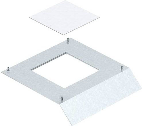 OBO Bettermann AIKF DG4 35075 Deckeleinsatz aus Aluminium in Weiß - Bild 1