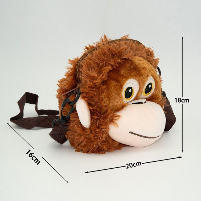 TreasuringU Affen-Plüschtaschen, Plüschrucksack - Bild 1