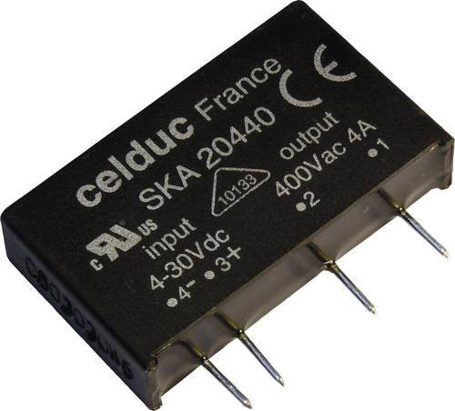 Celduc Halbleiterrelais SKA20460 in Schwarz mit 5A und max. 600 V/AC Schaltspannung - Bild 1