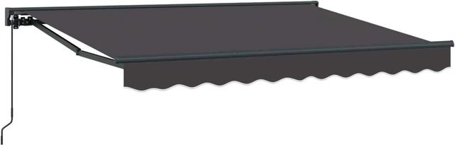 vidaXL Manuell Einziehbare Markise Anthrazit B: 350 cm, T: 200 cm - Bild 1