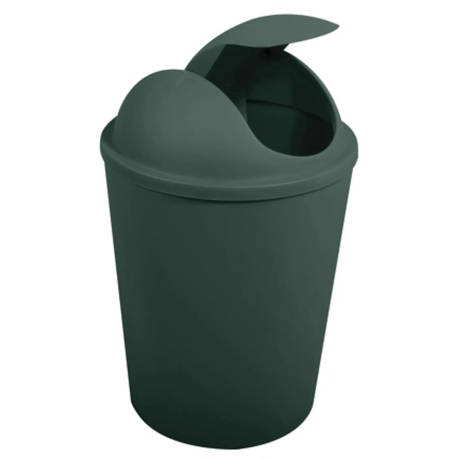 MSV Mülleimer Ako mit Schwingdeckel Dunkelgrün 5,5 l - Bild 2