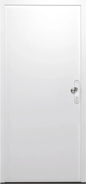 Hörmann Sicherheitstür KSI Thermo46 in Verkehrsweiß, Breite: 100 cm, Höhe: 210 cm, RC2, Stahl - Bild 1
