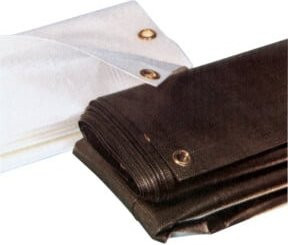 Bändchengewebeplane e.b.f. Folien aus PE, Farbe: Weiß, B/B: 3 x 5 m, 160 g/qm - Bild 1