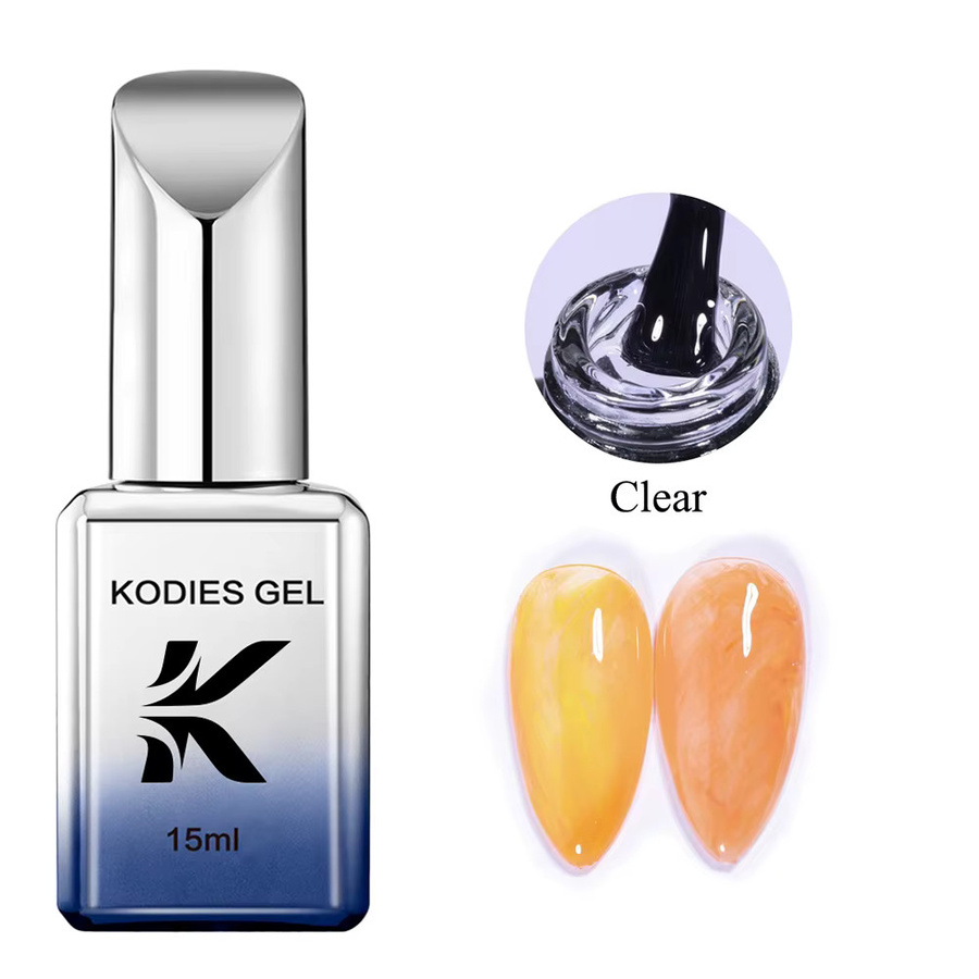 KODIES GEL Clear Blooming Gel Nagellack, 15 ml, Weiß, Glänzend - Bild 2