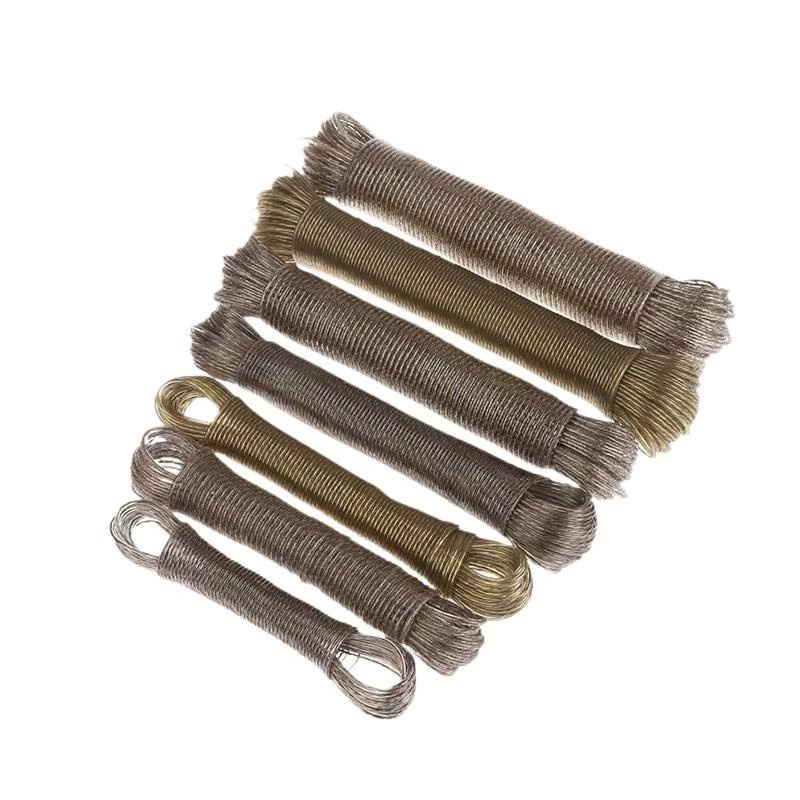 N2HAO PVC-beschichtete Stahl-Wäscheleine für den Außenbereich, tragbares Wäschetrocknungsseil für Garten, Camping und Reisen - Bild 3
