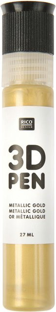 Rico Design 3D Pen Farbe Metallic Gold - Bild 1