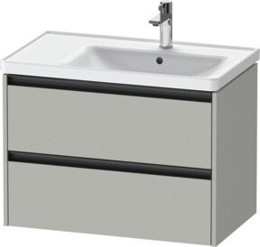 Duravit Waschtischunterschrank Ketho.2 in Betongrau, B/T/H: 78,4 x 45,5 x 54,9 cm - Bild 1