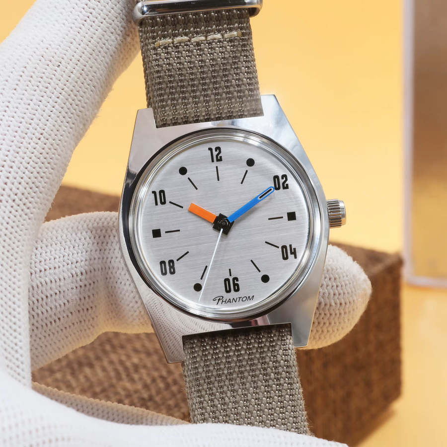 PHANTOM Armbanduhr, Handaufzug, Edelstahl, 36 mm, Herren - Bild 3