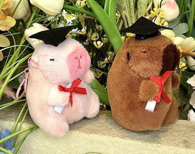 Capybara Schlüsselanhänger Plüsch, Unisex - Bild 1