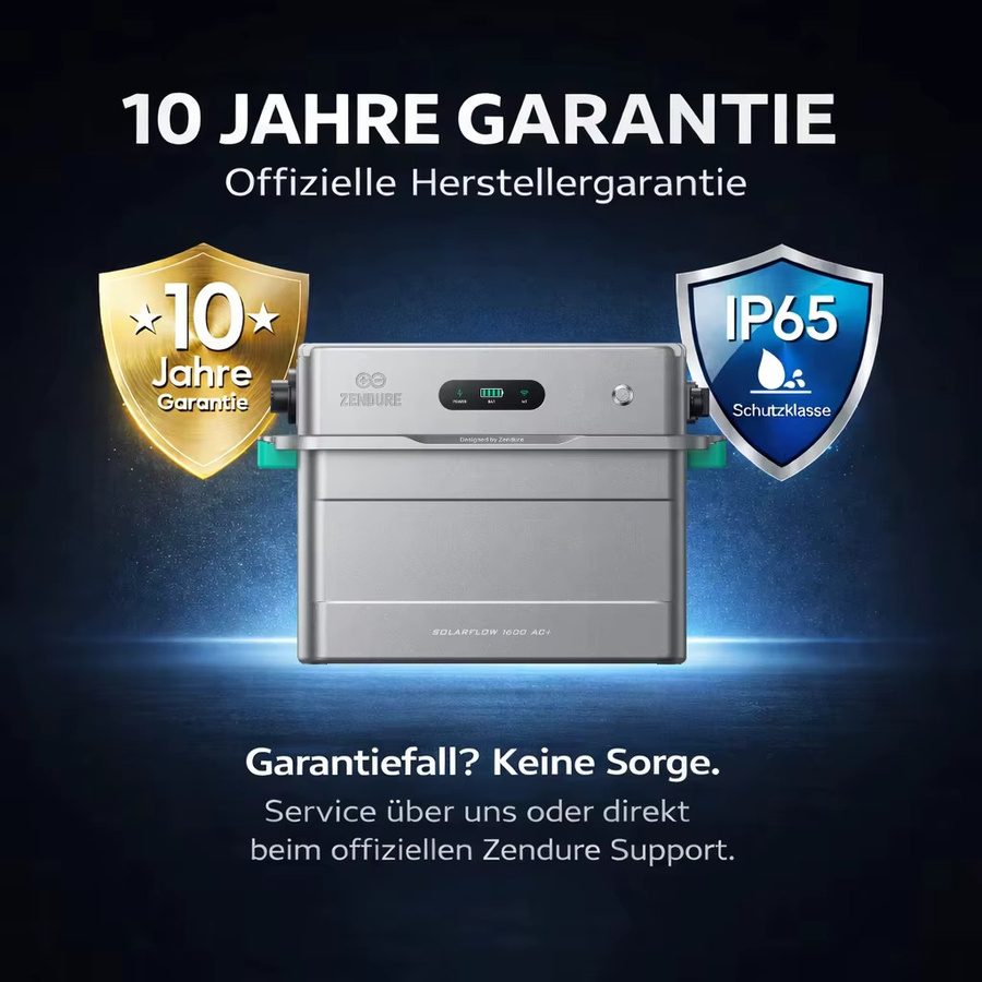Zendure SolarFlow 1600 AC+ AC-gekoppelter Speicher für Balkonkraftwerke, 1,6 kWh, Grau - Bild 4