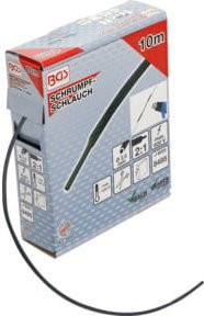 BGS Schrumpfschlauch-Box 6846, schwarz, Durchmesser: 2,5 mm, Länge: 10 m - Bild 1