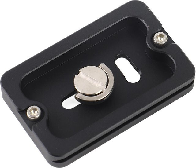 Shoemst PU 60 Universelle Schnellwechselplatte mit 1/4 Zoll Schraube für Kamerastative, Schwarz - Bild 1