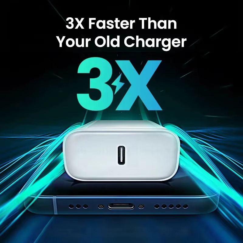 QWQ 40 W USB-C Schnellladegerät für iPhone in Weiß mit PD-Unterstützung für iPhone 16 15 14 13 12 11 Pro Max und weitere Modelle - Bild 3