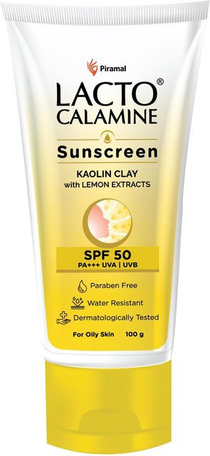 Lacto Calamine Sonnenschutz Creme mit Kaolinerde, LSF 50, 100g, Fettige Haut - Bild 1