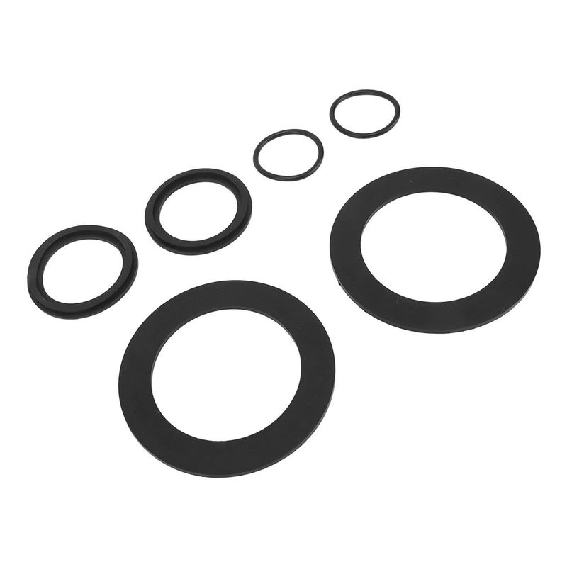 Meterk 6er Set Silikon-Unterlegscheiben für Pool-Plungerventile, Schwarz - Bild 2