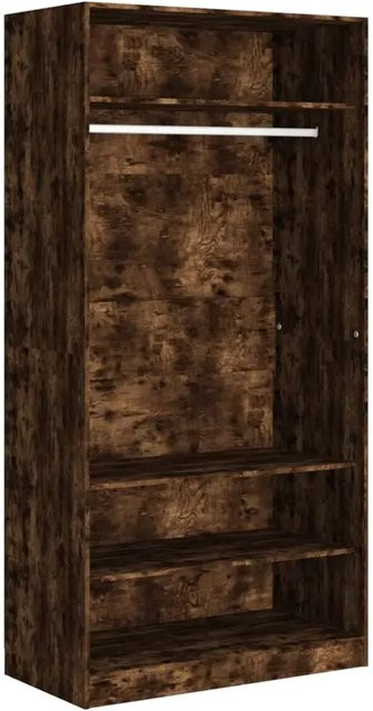 vidaXL Kleiderschrank aus Holzwerkstoff in Räuchereiche, B/T/H: 100 x 50 x 200 cm - Bild 1