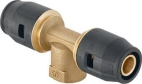 Geberit T-Stück PushFit aus Messing mit Innengewinde 1/2 Zoll, d= 16x16mm - Bild 1