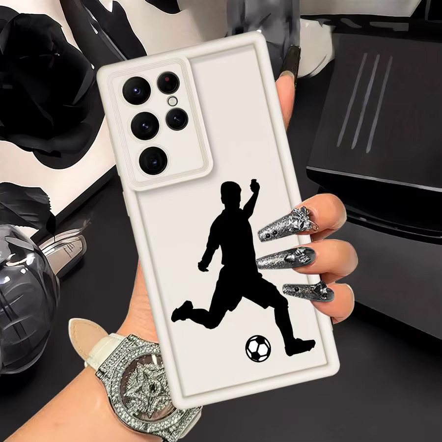 Fußball-Kunstdruck Handyhülle für Samsung Galaxy S26 Ultra, S25, S24 Ultra, S23, S22, S21, S20 FE, Note 20 Ultra in Multicolor - Bild 3