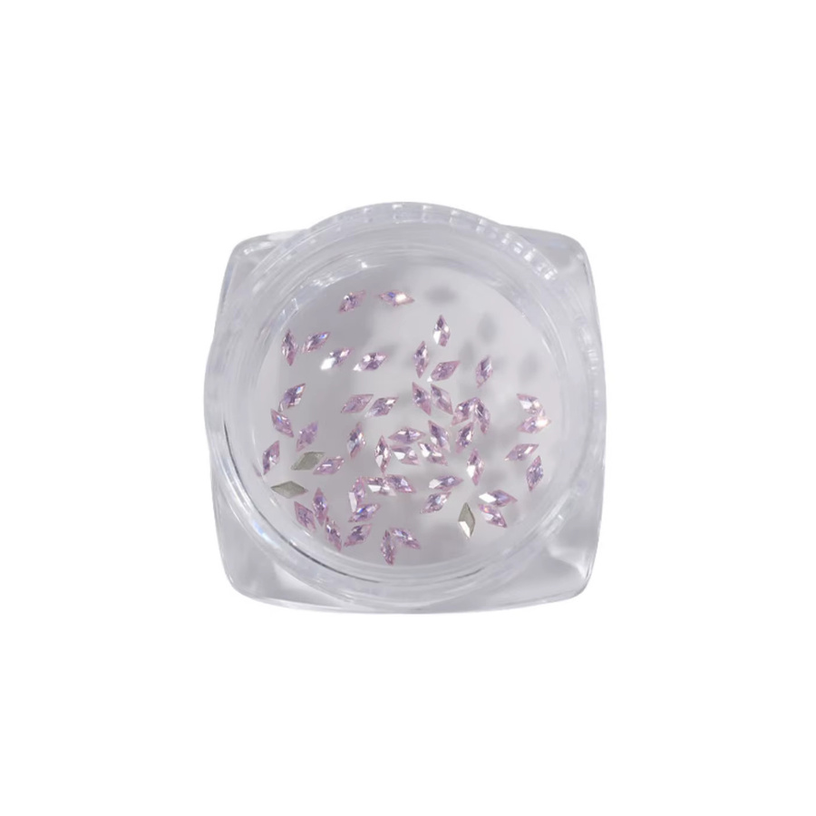 YYM Mini-Nagelrhinesteine, White, 50 Stück, Glänzend - Bild 3