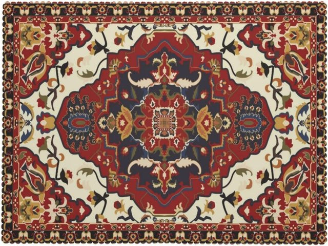 JMG Household Supplies Tischdecke in Persischem Design, Geometrisch und Orientalisch, Mehrfarbig, B/B: 100 x 140 cm - Bild 1