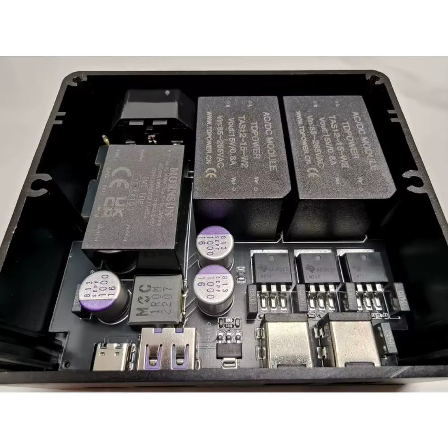 Lineares Isoliertes Netzteil Nvarcher 24W Schwarz mit gleichzeitiger Ausgabe von 12V und 5V - Bild 2