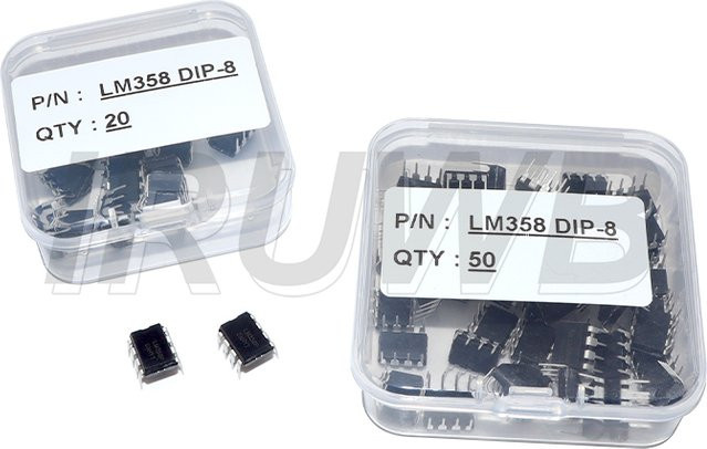 LM358P Operationsverstärker DIP8 IC-Chip-Kit in Schwarz - Bild 1