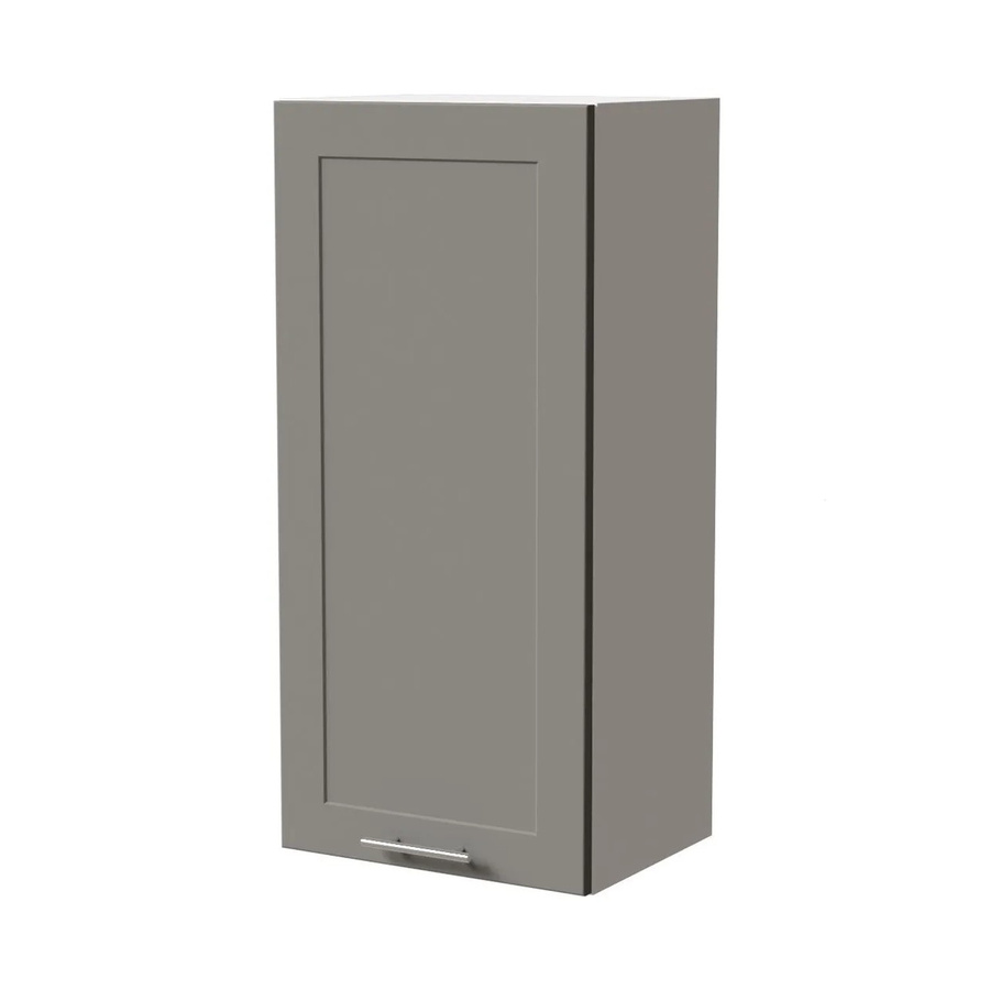 Feldmann-Wohnen Hängeschrank Oslo W4 in Weiß und Dust Grey Matt mit Soft-Close-Türen, Breite: 45 cm, Tiefe: 32,5 cm, Höhe: 96 cm - Bild 2