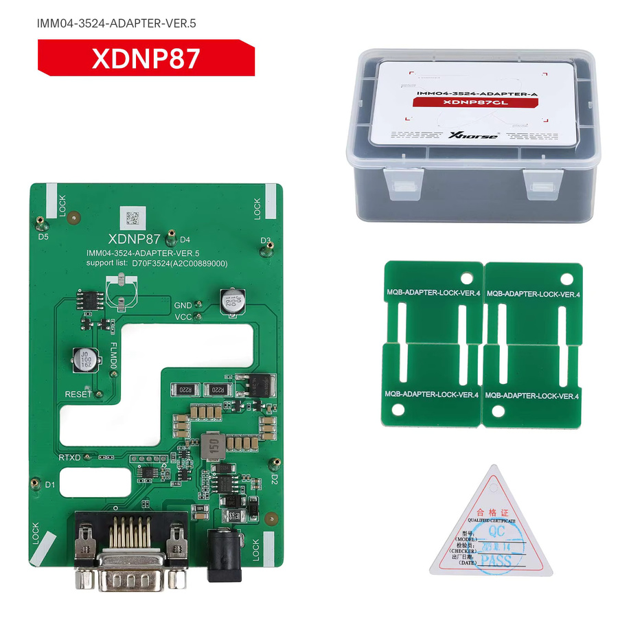 Xhorse XDNPM3GL MQB48 Lötfreier Adapter 13-teiliges Komplettset in Grün kompatibel mit Multi-Prog, VVDI Prog und Key Tool Plus - Bild 2