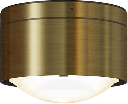 Top Light Puk! 120 One Avantgarde LED-Deckenleuchte in Messing gebürstet mit mattem Glas und warmweißem Licht (2700K) - Bild 1