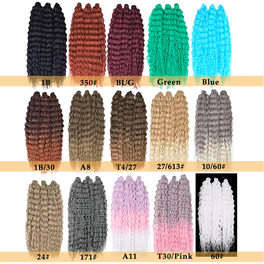 Ariel Curl Haar Wasser Welle Twist Synthetische Haarverlängerung, Damen, Ombre - Bild 2