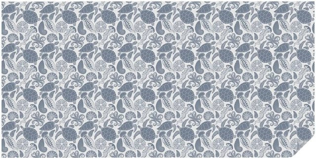 Tulup Fensterfolie Meeresleben Sichtschutzfolie Blau, B: 200 cm, H: 100 cm - Bild 1