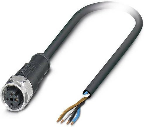 Phoenix Contact 1548943 Sensor-Aktor-Steckverbinder M8 Buchse gerade, 4-polig, 5,00 m, schwarz/grau - Bild 1