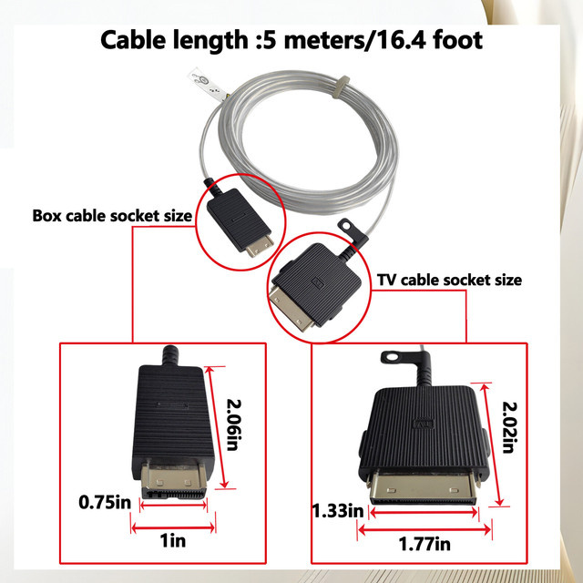 Samsung One Connect Kabel für Rahmen-TV Modelle QE43LS03BAU QE50LS03BAU QE55LS03BAU QE65LS03BAU QE75LS03BAU QE85LS03BAU - Bild 1