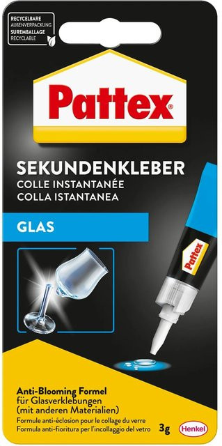 Pattex Sekundenkleber für Glas, transparent, 3 g - Bild 1