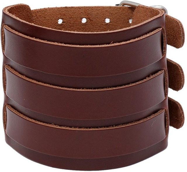 YIRAN Lederarmband, Vintage, Schwarz, Herren - Bild 1