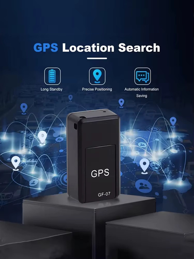 Gf07 Mini GPS-Ortungsgerät in Schwarz mit App-Steuerung und Magnet für Fahrzeug-Tracking und Anti-Diebstahl-Alarm - Bild 1