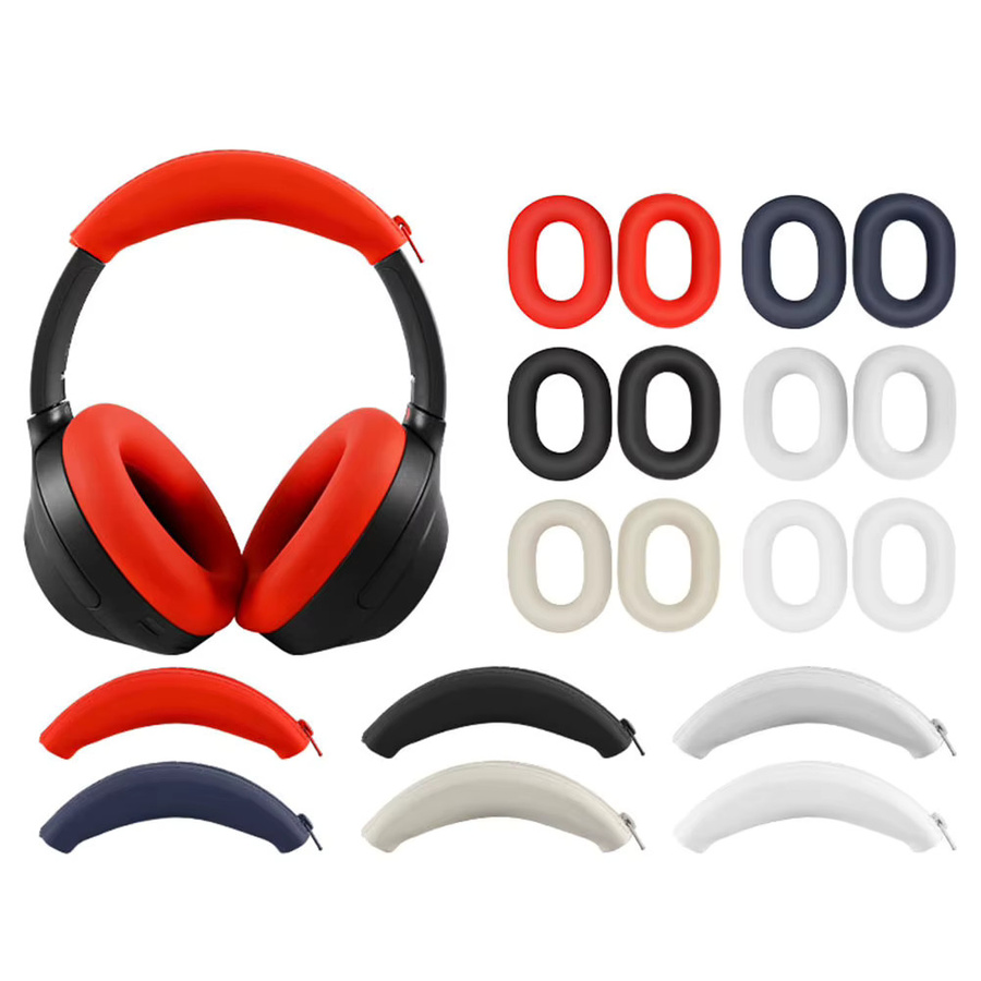 Silikon Kopfhörer-Abdeckung für Sony ULT WEAR WH-ULT900N und WH-1000XM3/XM4 in Grau - Bild 1