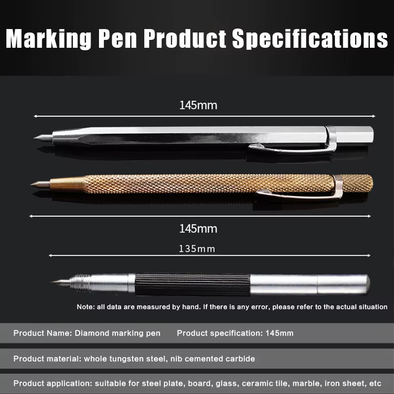Diamant Metall Marker Gravurstift mit Hartmetallspitze für Glas Keramik Metall und Holz - Bild 2